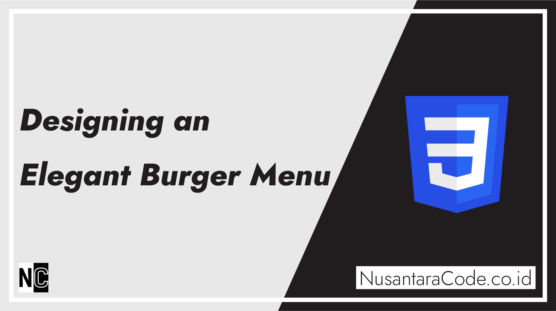 Designing an Elegant Burger Menu